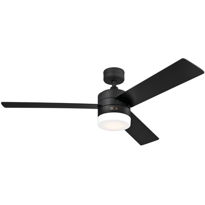 Ebern Designs 52'' Franchek 3 Blade LED Propeller Ceiling Fan with